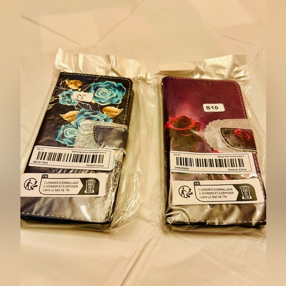 NWT Samsung Galaxy 10 Purple-Reddish Flip Wallet Phone Case - Picture 5 of 8